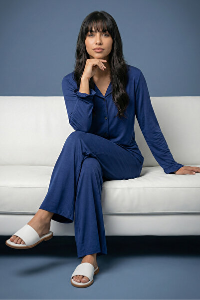 Berka Ultra Soft Viscose Buttoned Pajama Set Dreamy Loungewear Series
