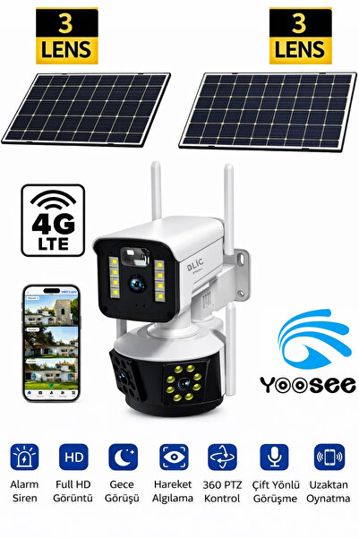 Blackbird Game Center Blic Blm-93 9MP 4G Sim Kartlı Çift Güneş Panelli Dış Me...