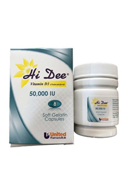 HI DEE فيتامين د3 50000 وحدة دولية 8 كبسولات