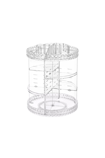 UBX Rotating organizer for cosmetics and jewellery, plastic, 28x21.5 cm, Sheer