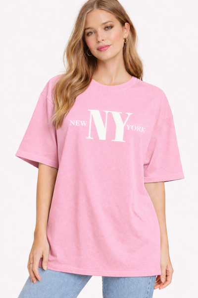 ArtYus New York Ny Printed Cotton Relaxed Fit Round Neck Unisex T-Shirt