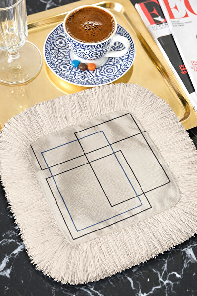 Evimde Bambaşka Γεωμετρική Μοντέρνα Χαρτοπετσέτα Παρουσίασης με Κρόσσια - Μίν...