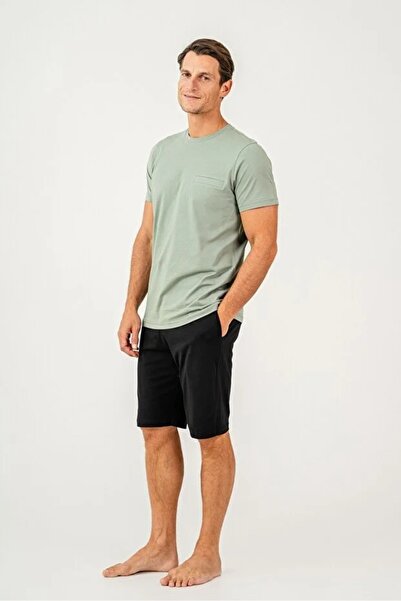 YUYİ Arnetta 100% Cotton Plus Size Men's Shorts Set 3697