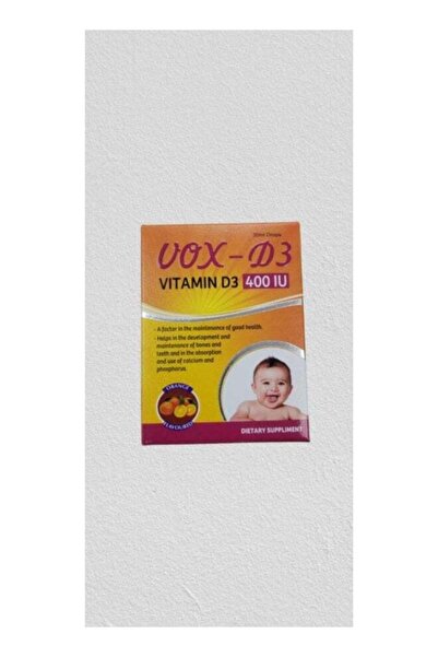 Vox Dei Labs قطرات فوكس دي 3 فيتامين د3 400 وحدة دولية 30 مل