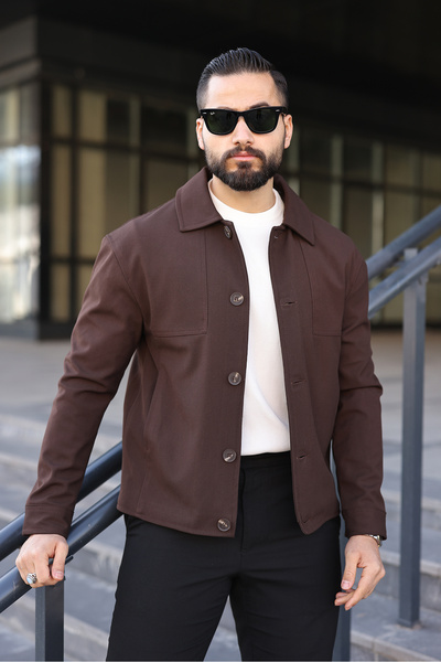 BASEL.CO Seasonal Jacket with Stitching Detail and Buttons