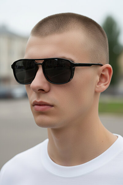 De Valentini Bridged Model Bone Men's Sunglasses