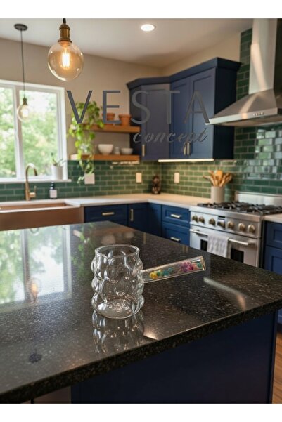 VESTA Concept Heat Resistant Borosilicate Glass Coffee Pot - Special Flower H...