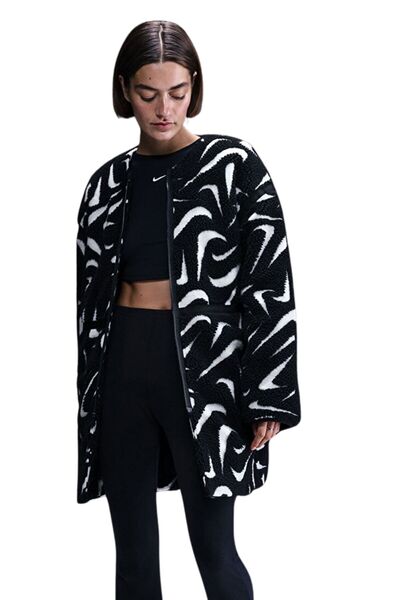 Nike Women's plush long coat w nsw essntl fur bmr jkt women's jacket women's ...