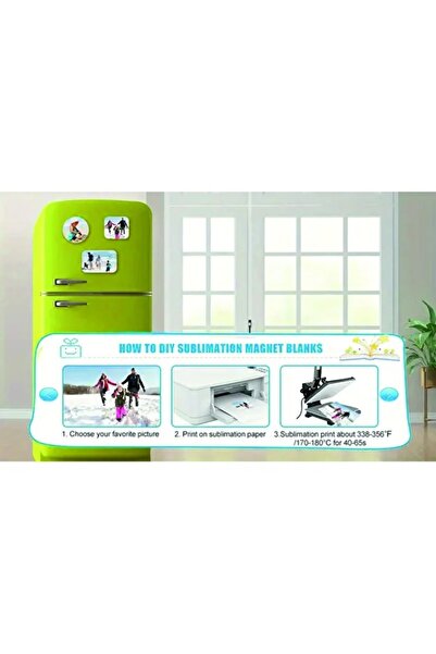 Süblimasyon Baskıya özel Baskısız Magnet 6x9cm 500 adet