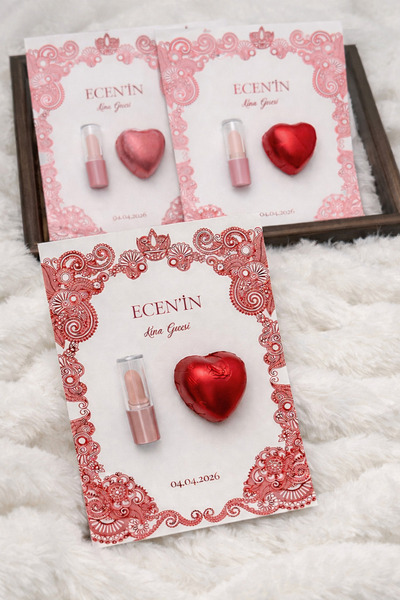 SHOOP hediyelik dağıtılacak ruj ile çikolata set 12 adet (ruj renkleri nude t...