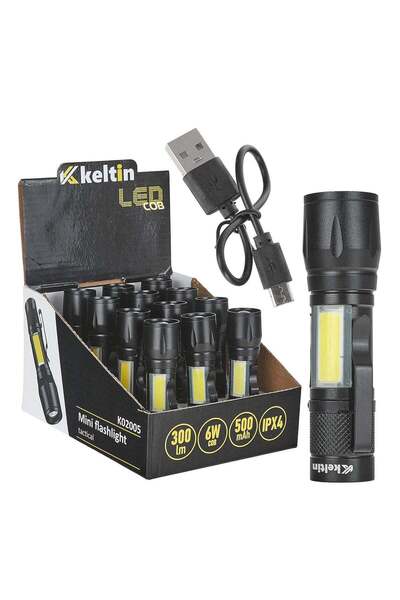 GEKO LANTERNA MINI DE BUZUNAR LED COB 10W 500MAH, 500 LM