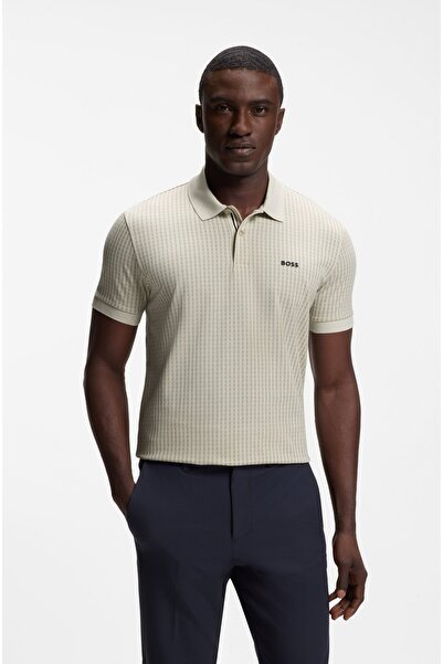 BOSS Baskılı Pamuk Pike Polo Gömlek
