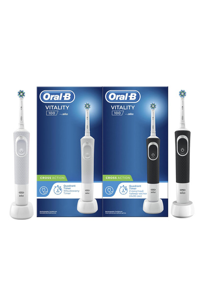 Oral-B فرشاة أسنان كهربائية قابلة لإعادة الشحن من فيتاليتي كروس أكشن D100.413...