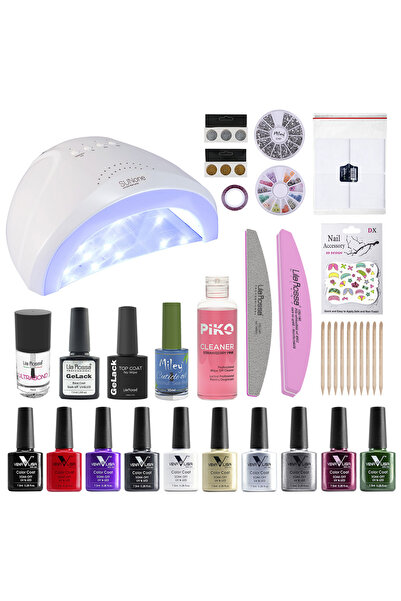 Venalisa Kit Oja semipermanenta Venalisa, Glitter Colors, 10 oje Venalisa, la...