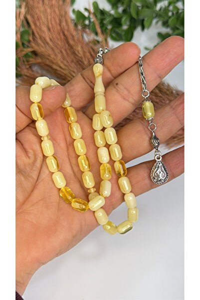 vevasilver سبحة من خرز العنبر المسحوق، مطلية بالروديوم، مصنوعة يدويًا بحرفية ...