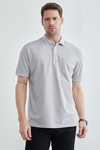 Fulla Moda تي شيرت بياقة بولو وجيب واحد وأزرار