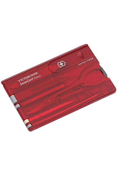 Victorinox SWISSCARD red transparent