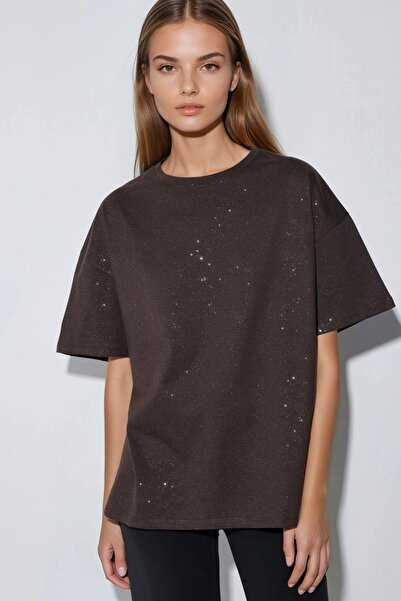 Hiccup BUSEM Short-Sleeved round-neck T-shirt with sequins