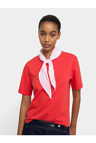 PARFOIS Kadın Fularlı Pamuklu T-Shirt