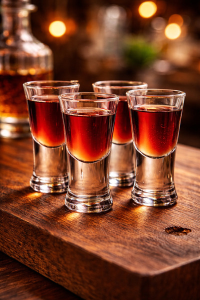 MADAME LUDA Tequila/Vodka/Liquor Shot Glasses-Set. (Paşabahçe Boston 46 Cc 42...