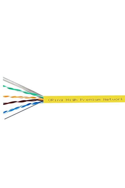 Universal ORING RW-U0605YEL U/UTP CAT6 23AWG LSZH 250MHZ 500 متر كابل شبكة نح...