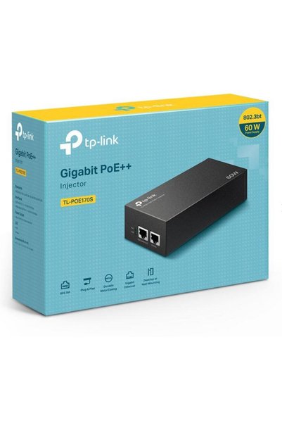 Universal محول تي بي-لينك أومادا TL-POE170S بقوة 48 فولت و60 واط مع منفذ جيجا...