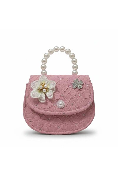 CucciKidz Children's Clutch Bag with a decorative rose design and sparkling r...