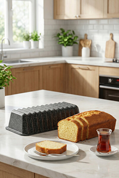 Taç 32 cm Cast Granite Cake Mold 13-Slice Baton Cake Mold Non-Stick Coating