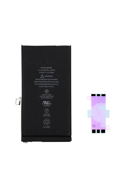 Yedcom IPhone 12 Uyumlu Batarya Pil Telefon Batarayası Pil Bandı Beraber