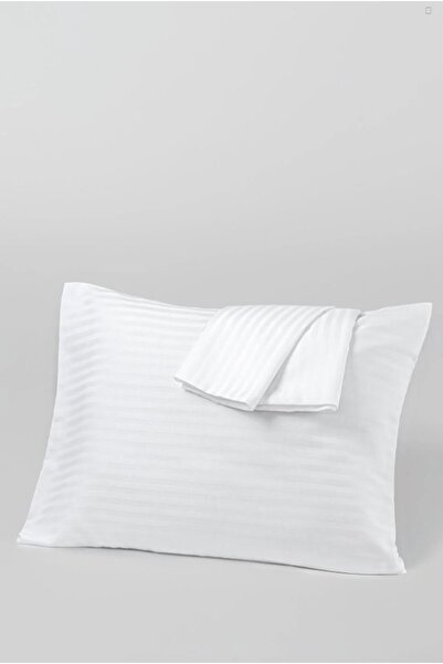 Nevresim Dünyası 2 Pieces Zeus Series Cotton Satin Hotel Pillow Case 50x70