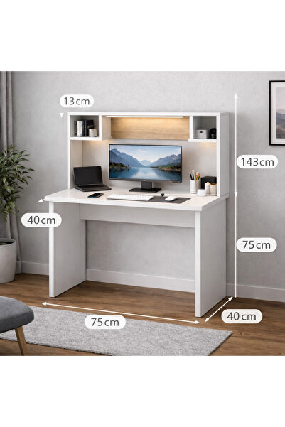 GÜLPINAR.MB ÇALIŞMA MASASI BİLGİSAYAR MASASI KİTAPLIK