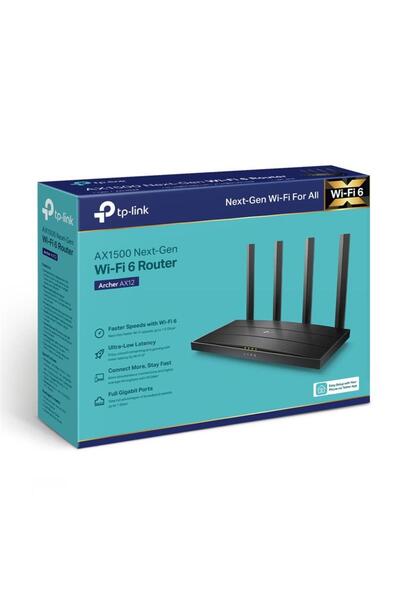Universal Tp-Link Archer Ax12 Ax1500 Wi-Fi6 4 Port Gigabit 2.4/5Ghz Dual Band...
