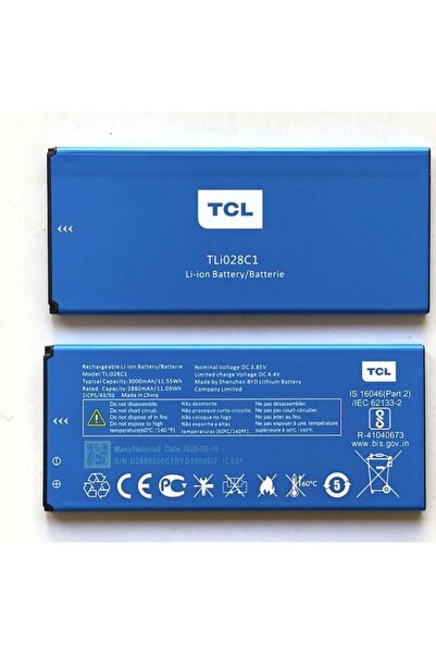 Yedcom TCL L7 TLİ028C1 Batarya Pil Yüksek Kalite Denenmiş Yeni Tarihli