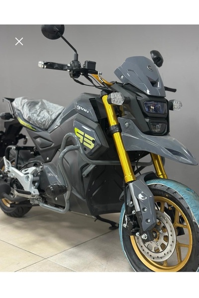 Yuki HAMMER 50/125 CC GRİ KORUMA DEMİRİ+ARKA DİSK MODELİ UYUMLU EGSOZ KORUMA(...