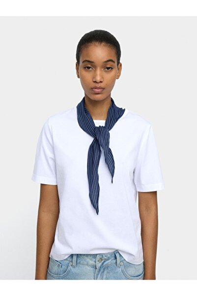 PARFOIS Kadın Fularlı Pamuklu T-Shirt