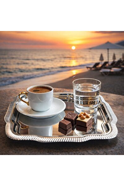 CieS 6-Piece Luxury Square Caterpillar Model Form Catering and Presentation Tray