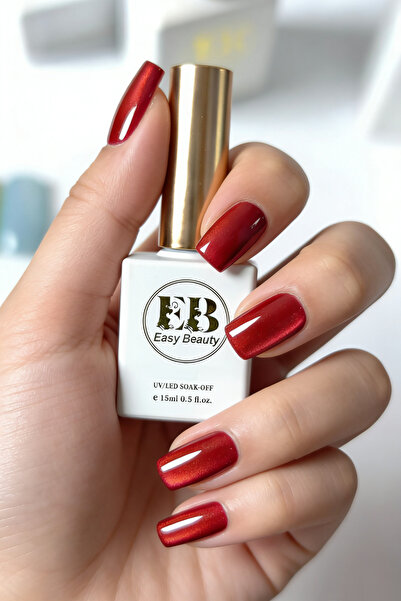 Easy Beauty 15ml Kedi Gözü Kalıcı Oje - Cam Görünümlü Korean Cat Eye - TPO İç...