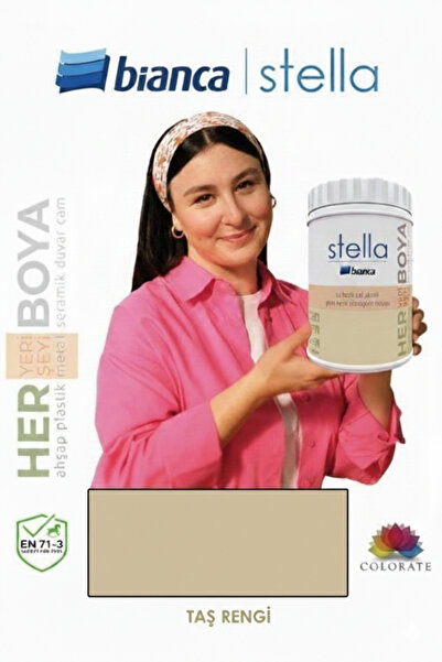 Bianca Stella Yeni Nesil Dönüşüm Boyası (Taş Rengi) - Mutfak Dolabı, Fayans v...