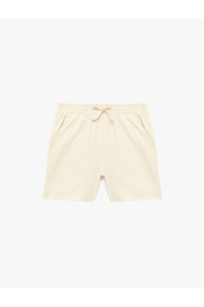 Koton Pantaloni scurți de bază din bumbac cu buzunare și talie elastică