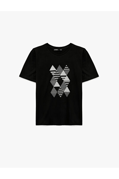 Koton Regular Fit Short Sleeve Crew Neck Printed T-Shirt