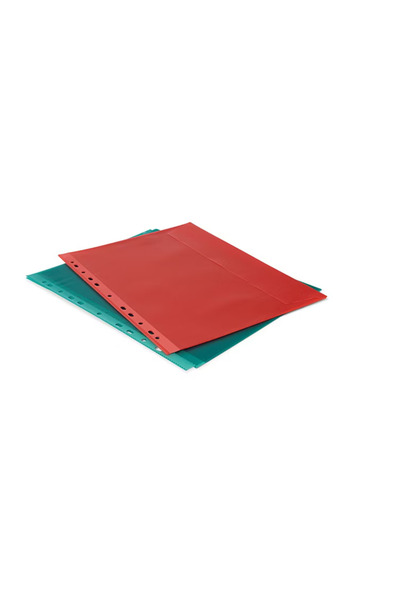 OEM Set of 10 A4 document covers, Expertiz, plastic, red and green