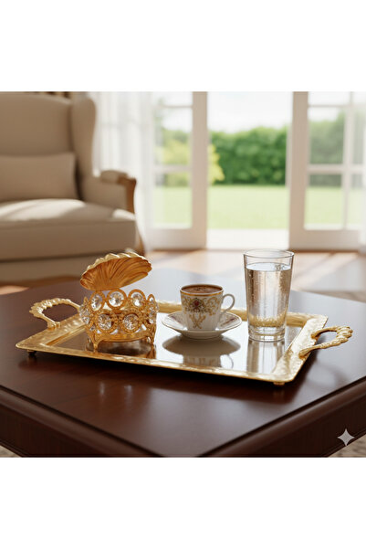 HİLALKRİSTAL Luxury Date Holder - Coffee Side Tray for Turkish Delights - 6 P...