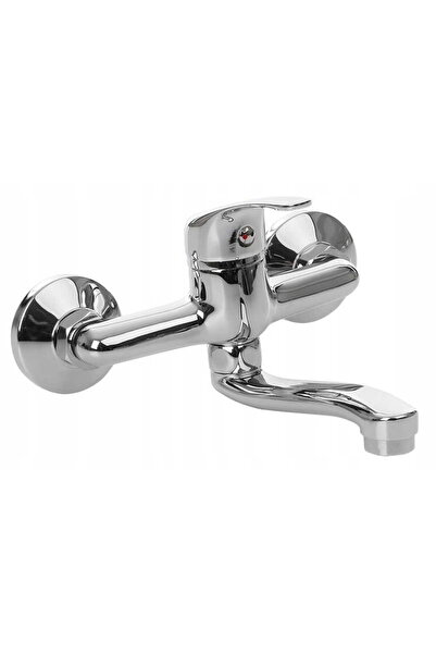 Other Baterie lavoar cu monocomandă, montată pe perete, 35 mm, argintie, VIVO