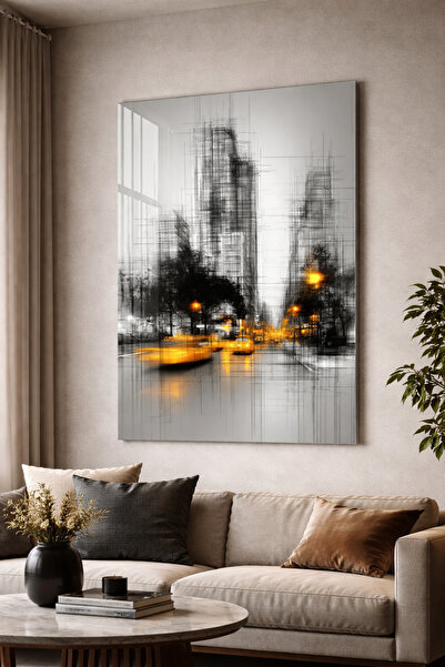 tablo market by ahsen çerçeve Unbreakable Glass Painting 5mm (Thick) - Home W...