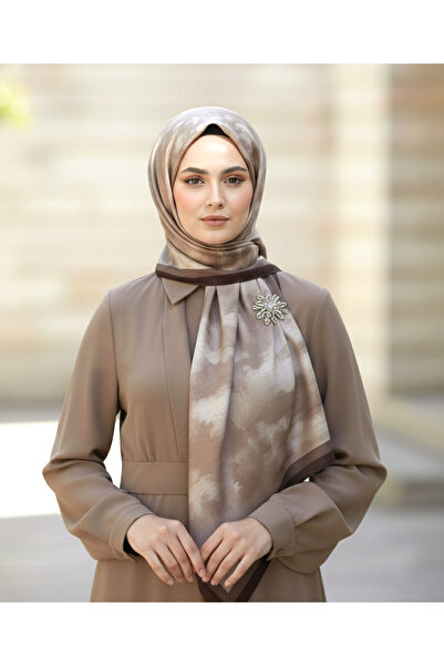 Alivascarf Bulut Desen Bambu Şal
