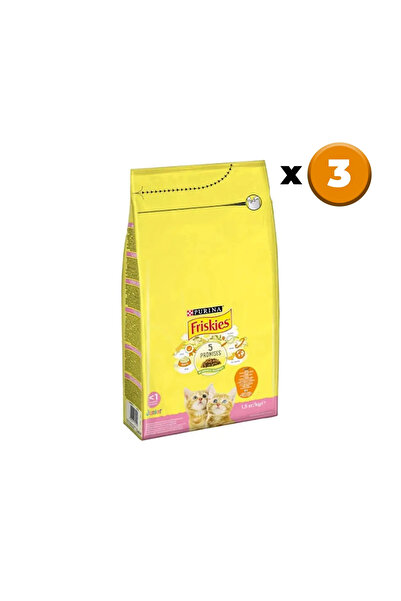 Friskies Yavru Tavuklu Kuru Kedi Maması 1.5 Kg x3