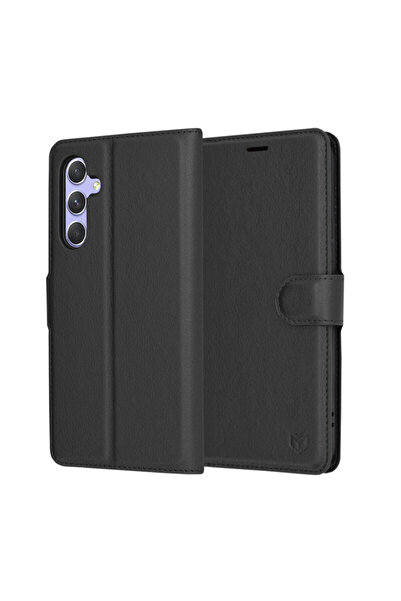 Techsuit Samsung Galaxy A54 Leather Folio, black