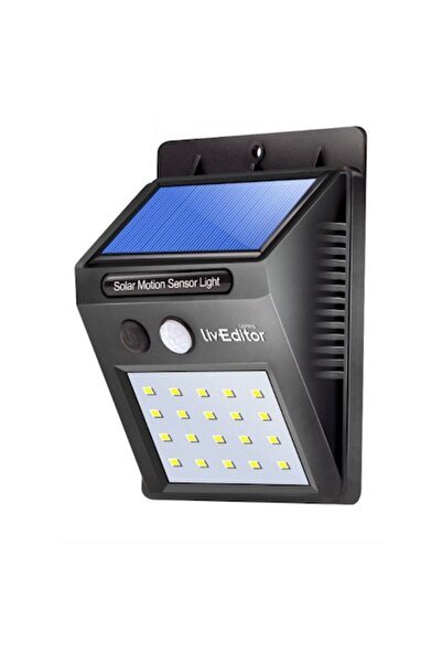 lumixauto Solar-powered LED lamp, without motion sensor, set of 2 lamps, 20 L...