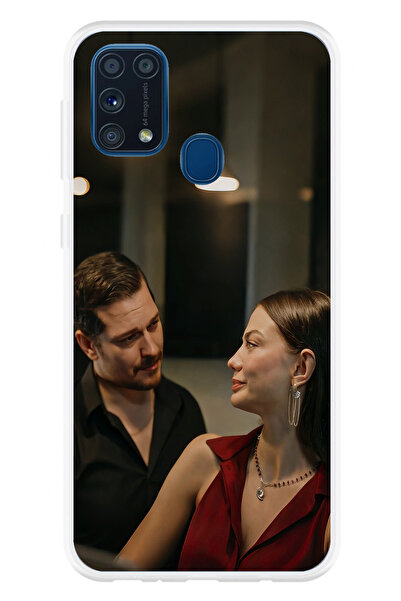 TechTree حافظة سيليكون مطبوعة متوافقة مع هاتف سامسونج جالاكسي M31 - تصميم إشر...