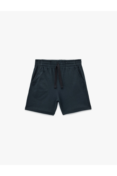 Koton Pantaloni scurți de bază din bumbac cu buzunare și talie elastică